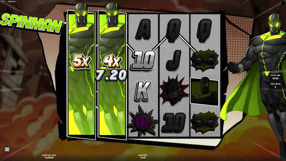 Spinfinity mode won after hitting 4 FS symbols